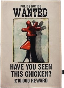 Tea Towel Recycled Cotton - Wallace & Gromit (Feathers)