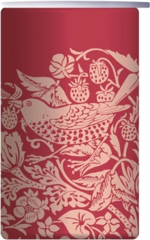 Travel Mug Metal (350ml) - ACS William Morris (Raspberry)