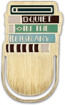 Bookmark Metal - Pulteney Press (Quiet in the Library)