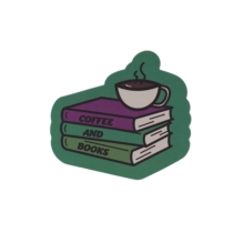 Vinyl Sticker - Coffee And Books