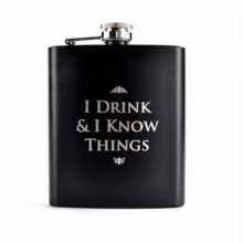 I DRINK & KNOW THINGS HIP FLASK, Book I DRINK & KNOW THINGS HIP FLASK, Book