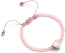 Barbie Pink Bead Friendship Bracelet with Heart Shaped Bead