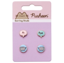 Pusheen the Cat "Hi , Bye" Stud Earrings Set