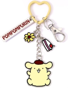 Hello Kitty Pompompurin Keyring with Charms