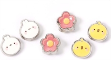 Molang and Piu Piu Stud Earring Set