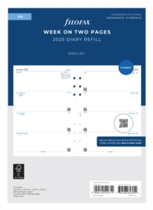 A5 Week On Two Pages English 2025