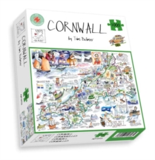 Map of Cornwall Jigsaw 1000 Piece Puzzle