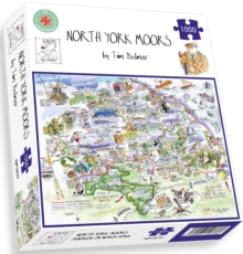 Map of North York Moors Jigsaw 1000 Piece Puzzle