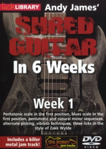 Andy James' Shred Guitar in 6 Weeks: Week 1, DVD DVD Andy James' Shred Guitar in 6 Weeks: Week 1, DVD DVD