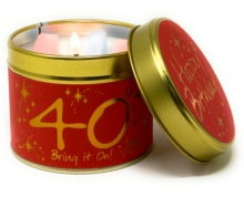 Happy Birthday 40 - Scented Tin Candle