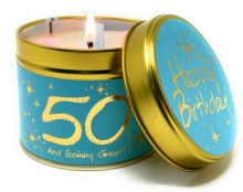 Happy Birthday 50 - Scented Tin Candle