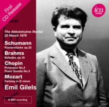 Schumann: Klavierstcke, Op. 32/Brahms: Ballades, Op. 10/...