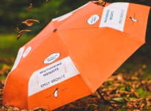 Wuthering Heights Umbrella - Orange, Book Wuthering Heights Umbrella - Orange, Book