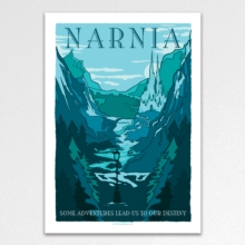 Narnia Vintage Travel Poster A3 Art Print