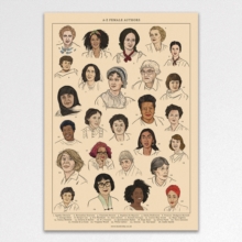 A-Z Female Authors A3 Art Print