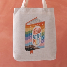 Read With Pride - Book Illustration Tote Bag