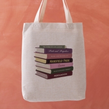 Jane Austen Book Stack Tote Bag