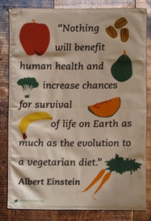 EINSTEIN VEGETARIAN TEA TOWEL, Book EINSTEIN VEGETARIAN TEA TOWEL, Book