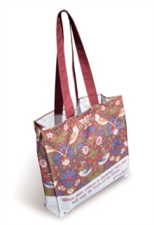 WILLIAM MORRIS STRAWBERRY THIEF TOTE BAG, Book WILLIAM MORRIS STRAWBERRY THIEF TOTE BAG, Book