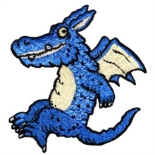 Blue Dragon Sew On Patch