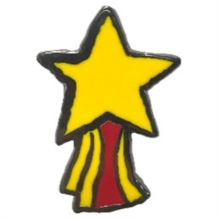 Golden Star Pin Badge