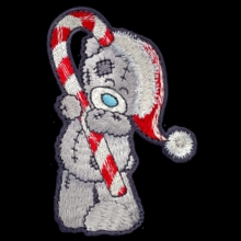 Tatty Teddy with Candy Cane Sew On Patch