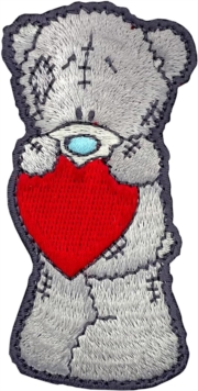 Tatty Teddy with Heart Sew On Patch