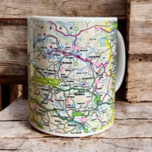 OS Map Ceramic Mug - Peak District National Park
