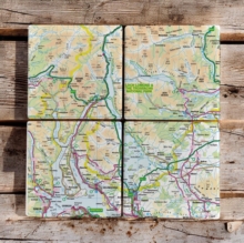 OS Map Ceramic Four Coaster Set - Loch Lomond and The Trossachs National Park