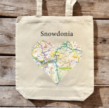 OS Map Premium Canvas Tote Bag - Snowdonia National Park