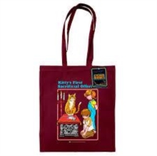 Steven Rhodes (Kitty'S First Offering) Burgundy Tote Bag