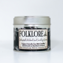 Folklore- Scented Soy Candle- Cedarwood, Patchouli and Crackling Embers