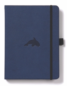 Dingbats A5+ Wildlife Blue Whale Notebook - Dotted