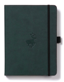 Dingbats A4+ Wildlife Green Deer Notebook - Graph