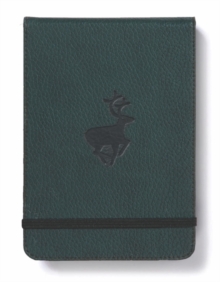 Dingbats A6+ Wildlife Green Deer Reporter Notebook - Dotted