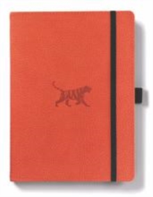 Dingbats A5+ Wildlife Orange Tiger Notebook - Lined