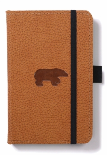 Dingbats A6 Pocket Wildlife Brown Bear Notebook - Graphed