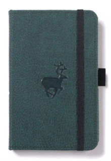 Dingbats A6 Pocket Wildlife Green Deer Notebook - Plain