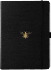 Dingbats B5 Bee - Black Lined Notebook