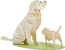 Golden Retriever Dog Card Puzzle