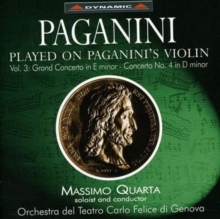 Grand Concertos Nos. 3 and 4 On Paganini's Violin (Quarta)