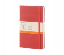 Moleskine Coral Orange Large Ruled Notebook Hard, Paperback Book Moleskine Coral Orange Large Ruled Notebook Hard, Paperback Book