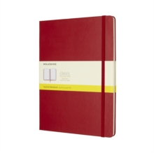 Moleskine Scarlet Red Extra Large Squared Notebook Hard, Paperback Book Moleskine Scarlet Red Extra Large Squared Notebook Hard, Paperback Book