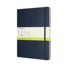 Moleskine Sapphire Blue Extra Large Plain Notebook Hard