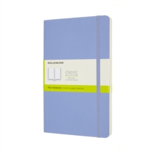 Moleskine Large Plain Softcover Notebook : Hydrangea Blue