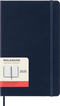 Moleskine 2025 12-Month Daily Large Hardcover Notebook: Sapphire Blue