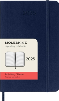 Moleskine 2025 12-Month Daily Pocket Softcover Notebook: Sapphire Blue