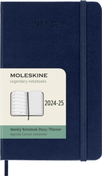 Moleskine 2025 18-Month Weekly Pocket Hardcover Notebook: Sapphire Blue