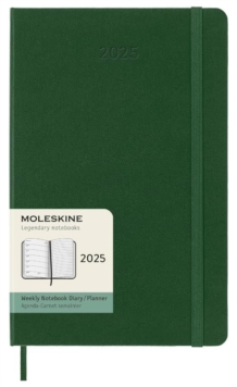 Moleskine 2025 12-Month Weekly Large Hardcover Notebook: Myrtle Green