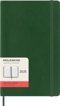 Moleskine 2025 12-Month Daily Large Softcover Notebook: Myrtle Green